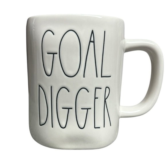 Rae Dunn White Ceramic Mug or Choose a Mug Rug Match a Mug Option Goal Digger - Picture 11 of 12